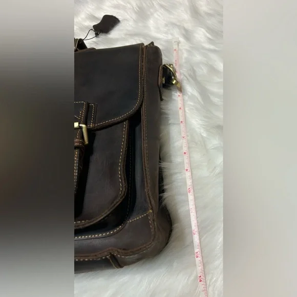 Rowan Full Grain Water Buffalo Leather Briefcase for Men - Picture 12 of 16